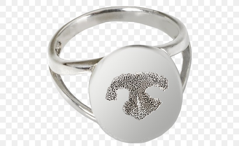 Ring Silver Necklace Jewellery Fingerprint, PNG, 500x500px, Ring, Bangle, Body Jewellery, Body Jewelry, Charms Pendants Download Free
