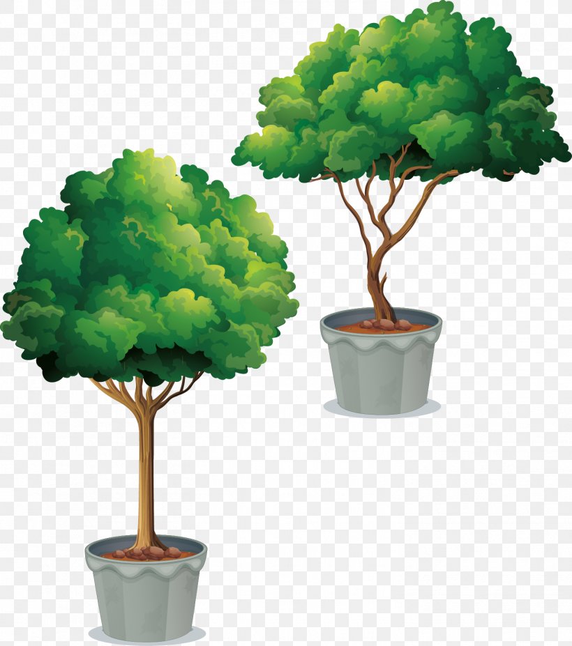 Tree Cartoon, PNG, 1464x1656px, Tree, Art, Banyan, Cartoon, Flowerpot Download Free