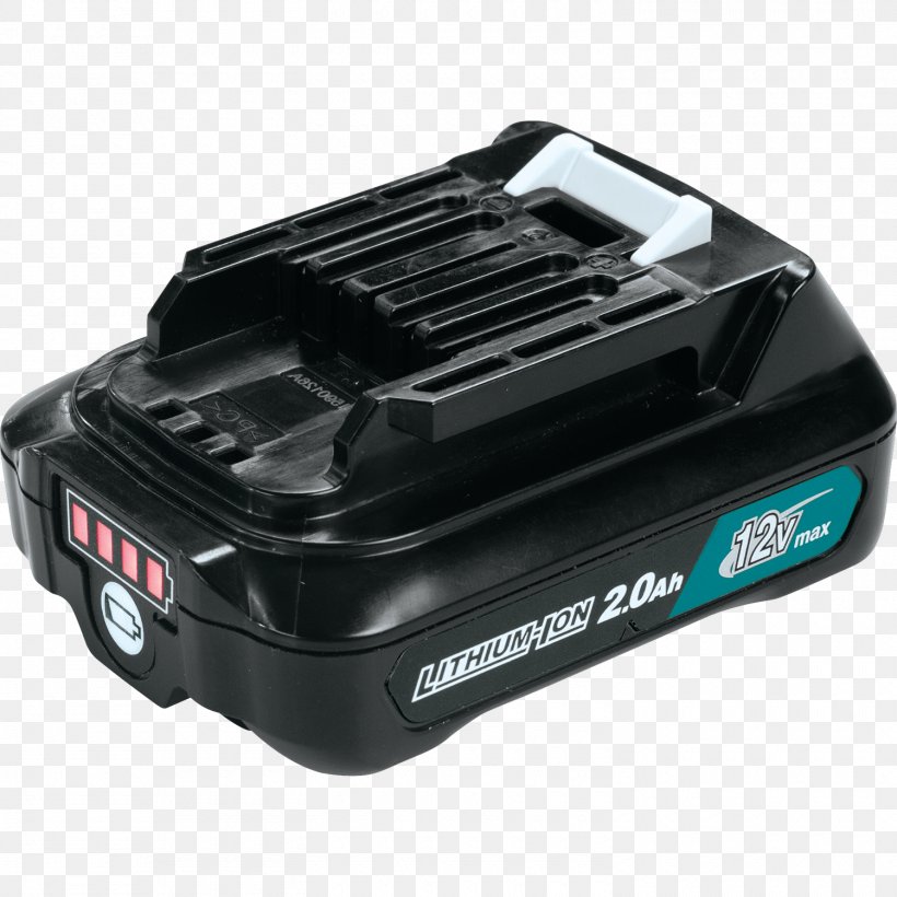 AC Adapter Makita 12V Max CXT Lithium-Ion Battery Cordless Electric Battery, PNG, 1500x1500px, Ac Adapter, Ampere Hour, Cordless, Electric Battery, Electronics Accessory Download Free