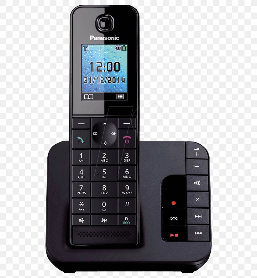 Panasonic KX-TGH22 Cordless Telephone Digital Enhanced Cordless Telecommunications, PNG, 562x886px, Panasonic, Answering Machine, Answering Machines, Call Blocking, Caller Id Download Free