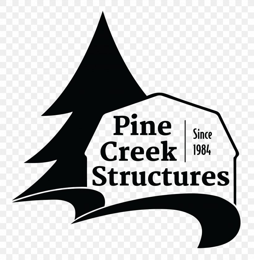 Pine Creek Structures Logo Clip Art Brand Font, PNG, 3333x3413px, Pine Creek Structures, Black And White, Brand, Logo, Text Download Free