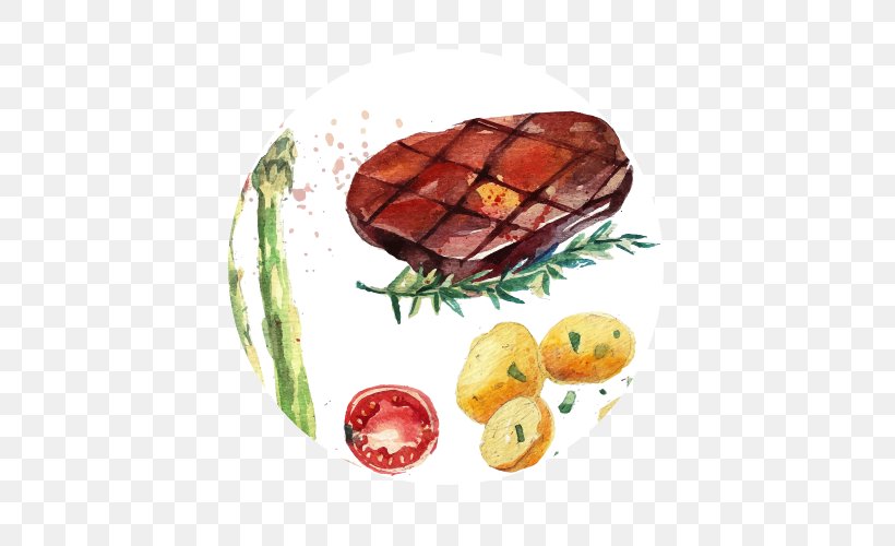 Sunday Roast Chicken Fried Steak T-bone Steak Vegetable, PNG, 500x500px, Sunday Roast, Bayonne Ham, Beef, Bresaola, Chicken Fried Steak Download Free