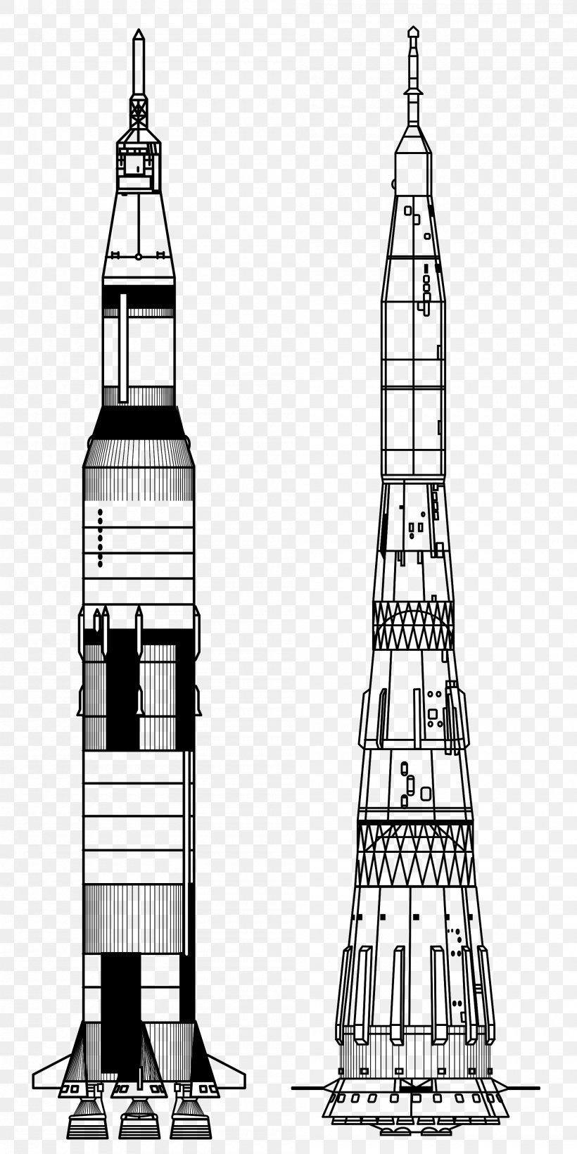 Apollo Program Apollo 11 Apollo 13 Saturn V N1, PNG, 2000x4000px
