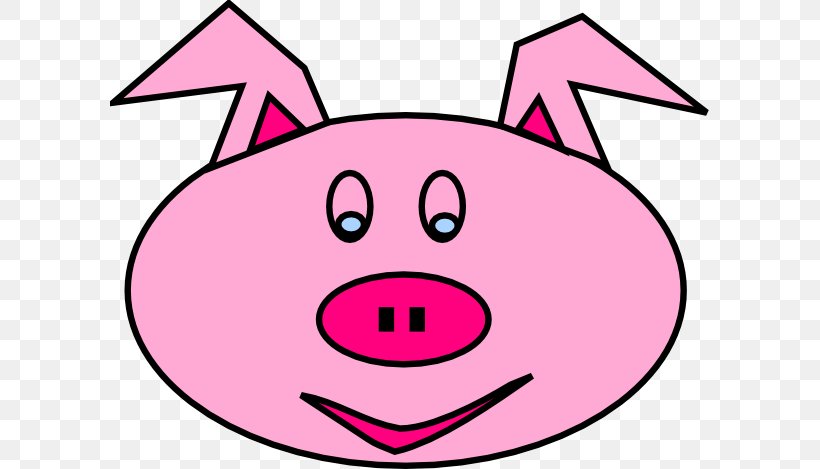 Domestic Pig Face Clip Art, PNG, 600x469px, Domestic Pig, Area, Art, Cuteness, Drawing Download Free