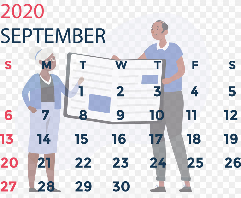 September 2020 Calendar September 2020 Printable Calendar, PNG, 3000x2471px, September 2020 Calendar, Conversation, Meter, Outerwear, Public Relations Download Free