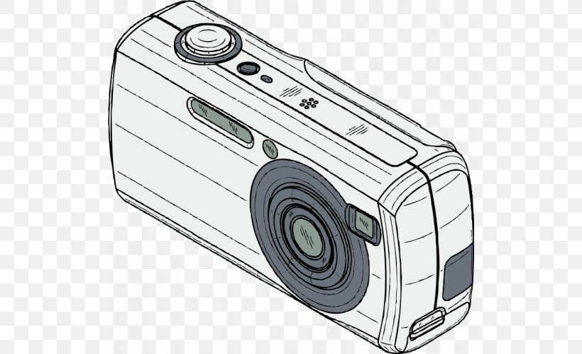 Digital Camera Photography Clip Art, PNG, 516x500px, Digital Camera, Black And White, Camera, Camera Lens, Cameras Optics Download Free