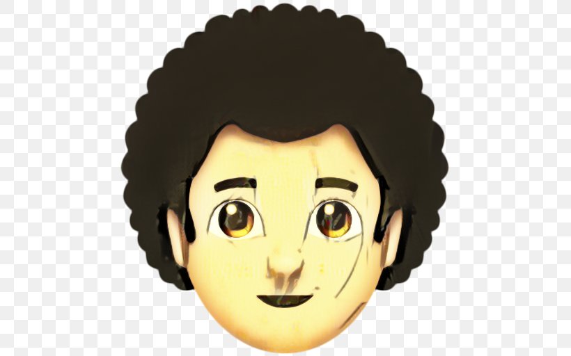 Smiley Face Background, PNG, 512x512px, Emoji, Afro, Animation, Black Hair, Boy Download Free