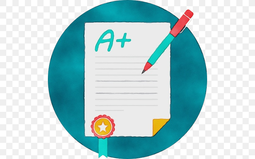 Test Grading In Education Icon Education, PNG, 512x512px, Watercolor, Education, Grading In Education, Paint, Quiz Download Free