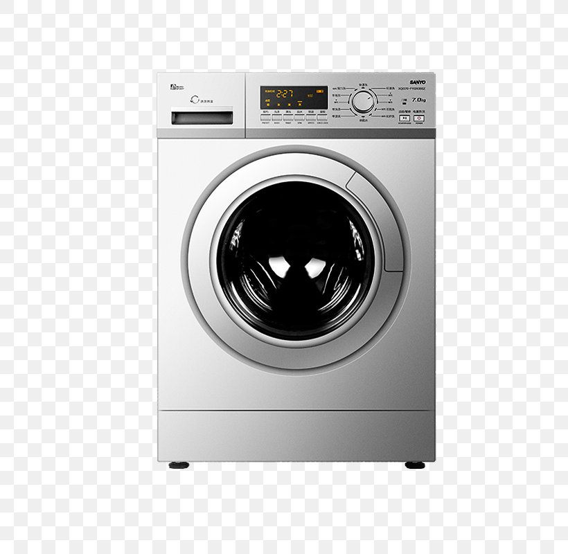 Clothes Dryer Washing Machine Laundry Midea Sanyo, PNG, 800x800px, Clothes Dryer, Home Appliance, Laundry, Laundry Room, Major Appliance Download Free