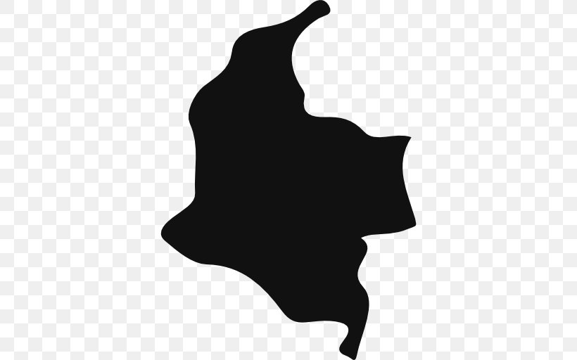 Flag Of Colombia Shape Vector Graphics Map, PNG, 512x512px, Colombia, Black, Black And White, Cat, City Map Download Free