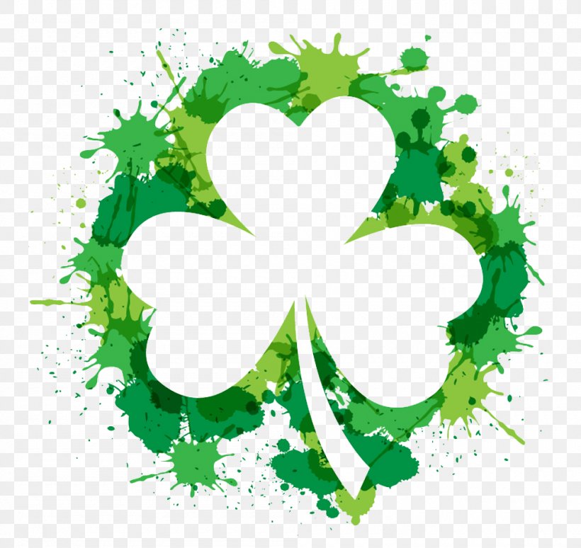 Shamrock Saint Patricks Day Free Content Clip Art, PNG, 1000x945px, Shamrock, Border, Clover, Flora, Floral Design Download Free