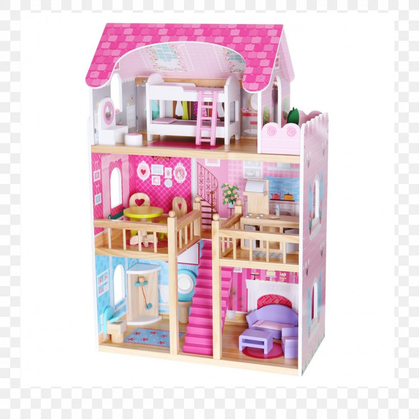 Dřevěný Domek Pro Panenky ECO TOYS Dollhouse Drewniany Domek Dla Lalek Rezydencja Malinowa Z Windą +2 Lalki Ecotoys, PNG, 1500x1500px, Dollhouse, Brand, Child, Doll, House Download Free