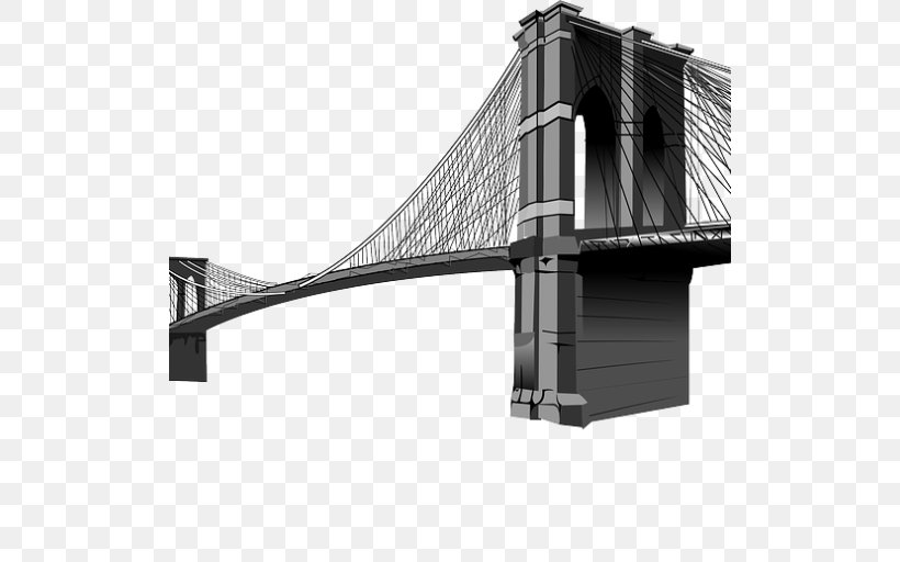 Brooklyn Bridge Bridge Realty Clip Art, PNG, 512x512px, Brooklyn Bridge, Architecture, Black And White, Bridge, Bridge Realty Download Free