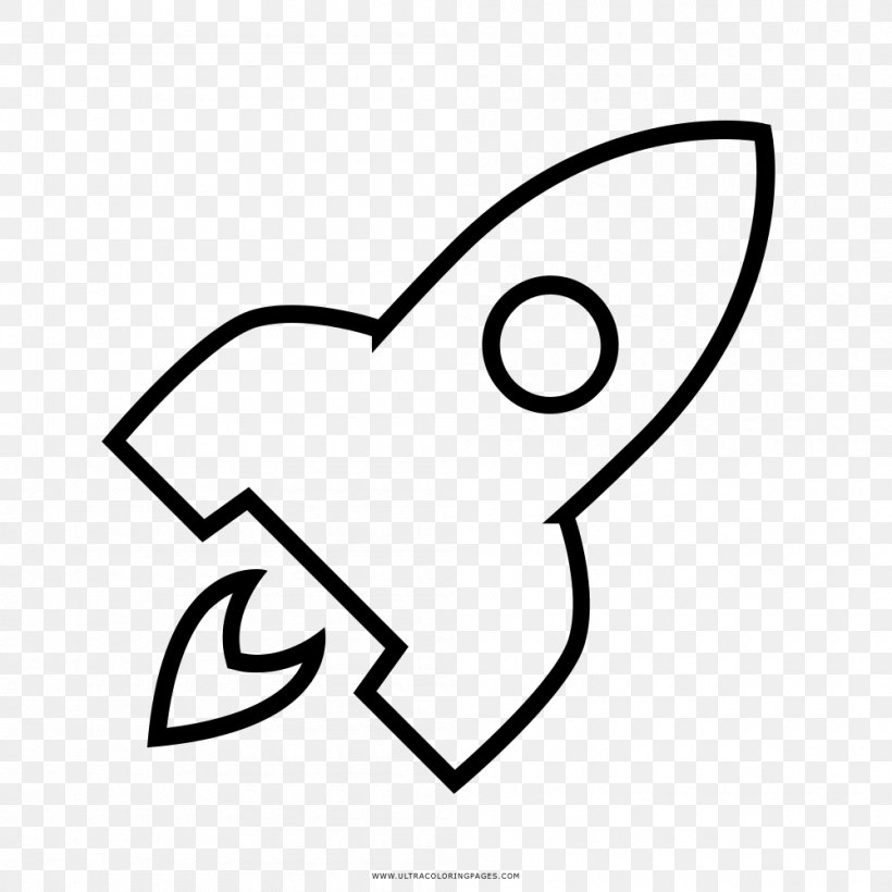Coloring Book Drawing Rocket Spacecraft Ausmalbild, PNG, 1000x1000px, Watercolor, Cartoon, Flower, Frame, Heart Download Free