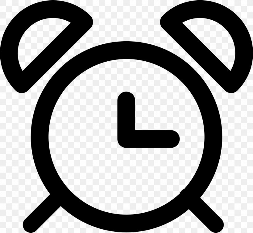 Alarm Clocks Alarm Device Symbol, PNG, 980x904px, Alarm Clocks, Alarm Device, Area, Black And White, Brand Download Free