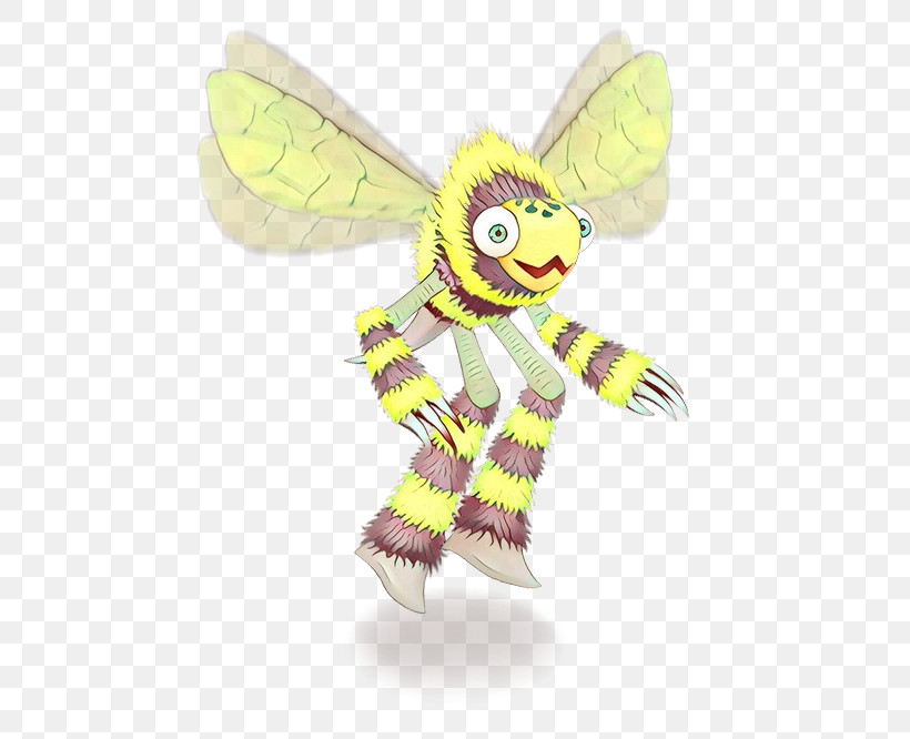 Honeybee Yellow Bee Wing Membrane-winged Insect, PNG, 666x666px, Honeybee, Angel, Bee, Cartoon, Insect Download Free