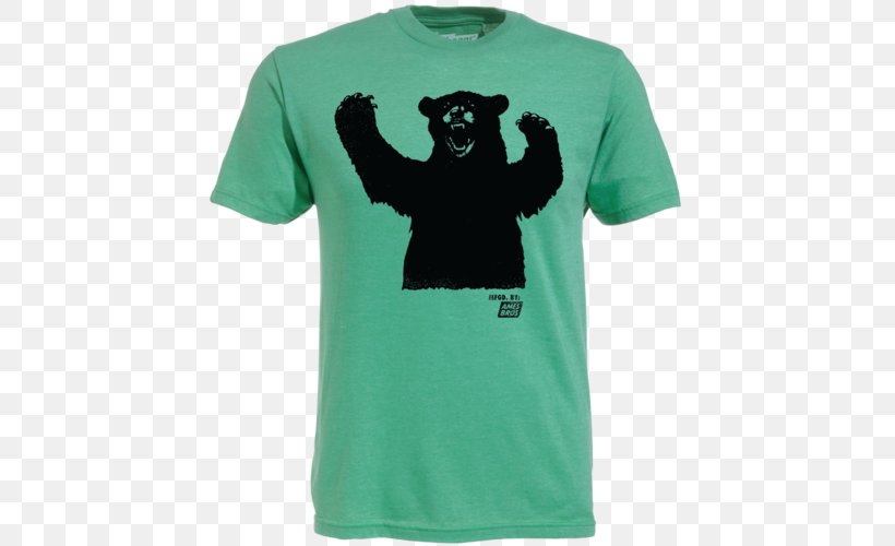 Printed T-shirt Bear Clothing, PNG, 500x500px, Tshirt, Active Shirt, Bear, Black, Clothing Download Free