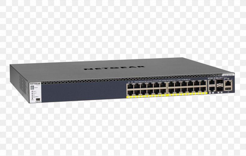 Stackable Switch Network Switch Gigabit Ethernet Port Netgear, PNG, 3300x2100px, 10 Gigabit Ethernet, Stackable Switch, Computer, Computer Network, Computer Port Download Free