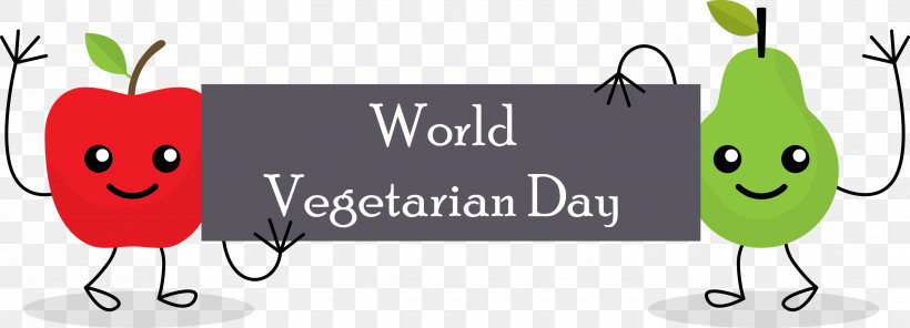 World Vegetarian Day, PNG, 2999x1086px, World Vegetarian Day, Computer, Flower, Fruit, Happiness Download Free