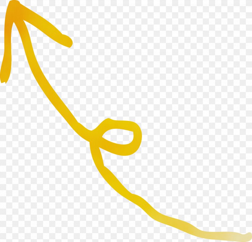 Yellow Line Smile, PNG, 3000x2887px, Curved Arrow, Line, Paint, Smile, Watercolor Download Free