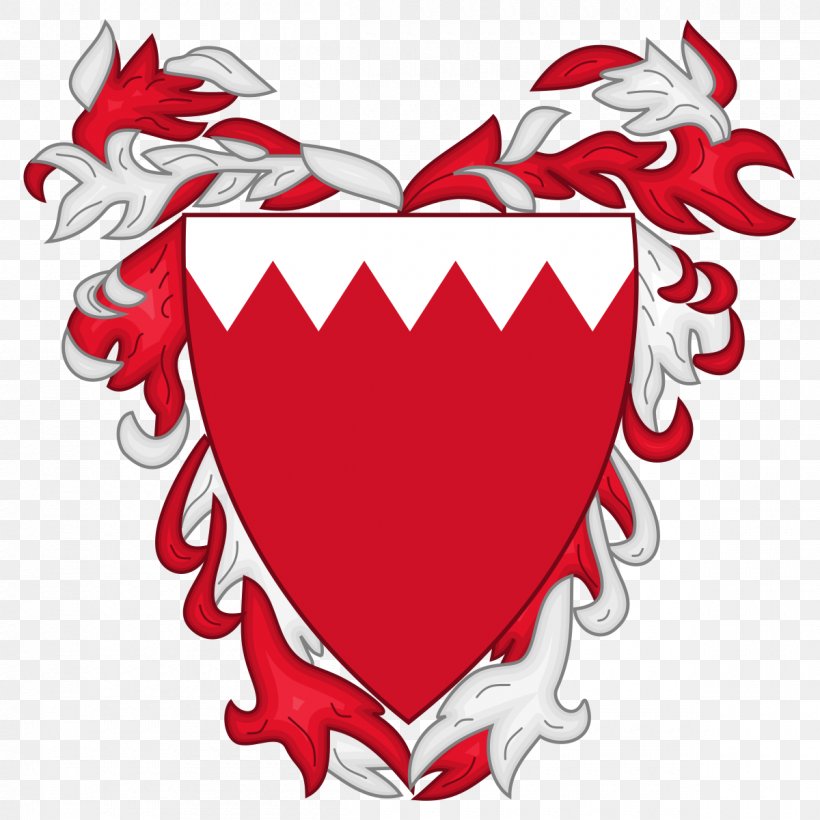 Coat Of Arms Of Bahrain Flag Of Bahrain National Emblem National Flag, PNG, 1200x1200px, Watercolor, Cartoon, Flower, Frame, Heart Download Free