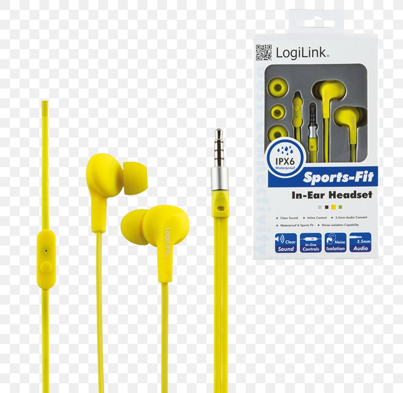 Headphones Yellow In-ear Monitor Écouteur Phone Connector, PNG, 800x800px, Headphones, Akg, Audio, Audio Equipment, Cable Download Free