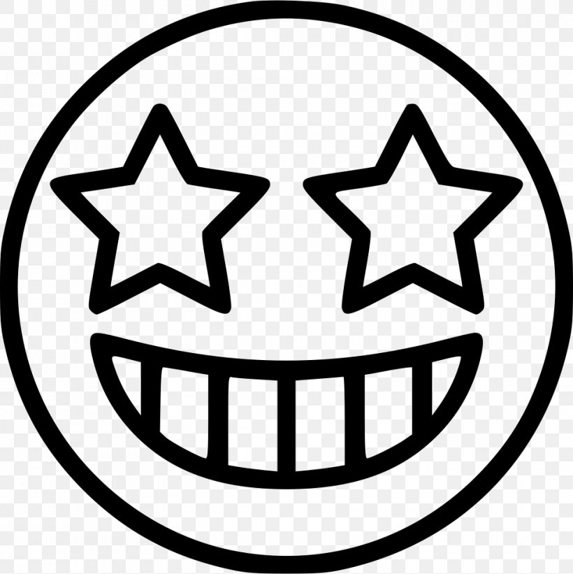 Emoticon Emoji Smiley, PNG, 980x982px, Emoticon, Area, Black And White, Computer Software, Emoji Download Free