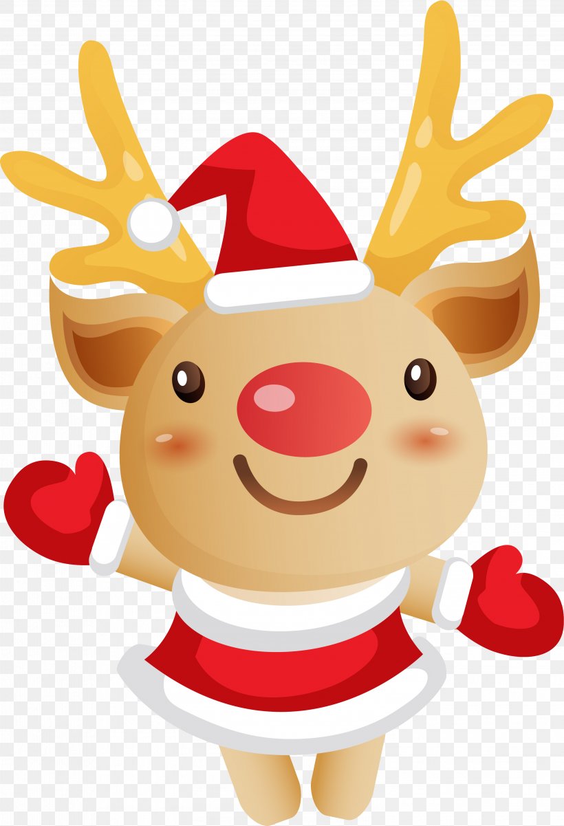 Santa Claus's Reindeer Santa Claus's Reindeer Christmas Clip Art, PNG, 3001x4397px, Reindeer, Art, Christmas, Christmas Card, Christmas Decoration Download Free