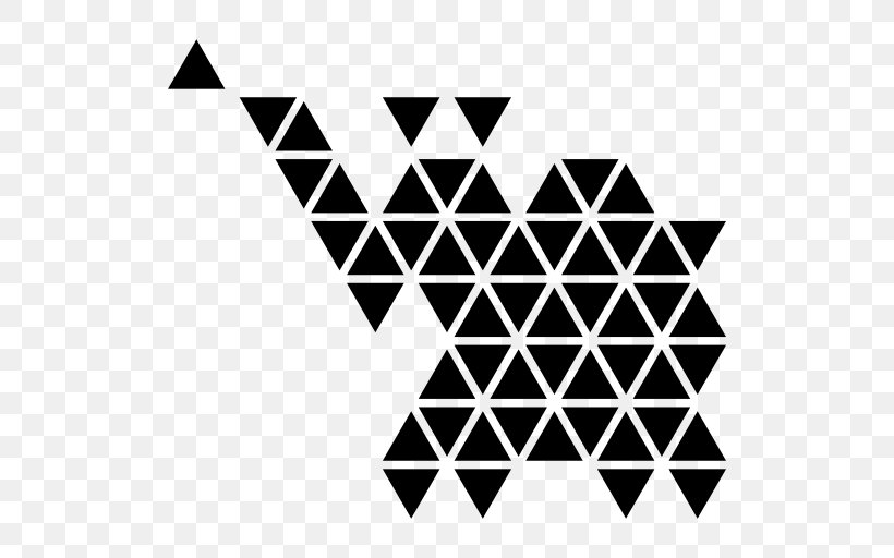 Triangle Polygon Shape, PNG, 512x512px, Triangle, Area, Black, Black And White, Brand Download Free