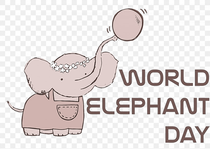 World Elephant Day Elephant Day, PNG, 3000x2130px, World Elephant Day, Cartoon, Human Body Download Free