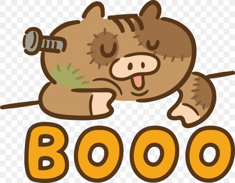 Booo Happy Halloween, PNG, 3000x2335px, Booo, Cartoon, Cover Art, Drawing, Fan Art Download Free