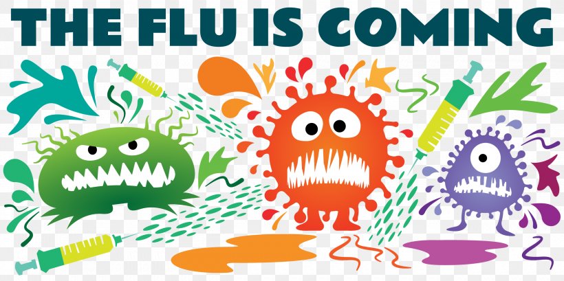 Influenza-like Illness Flu Season Health Symptom, PNG, 2501x1250px, Influenza, Adaptation, Art, Cartoon, Child Art Download Free