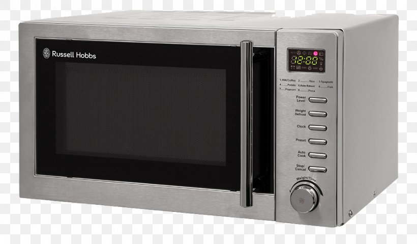 Microwave Ovens Russell Hobbs RHM2017 Daewoo KOR6L6BDBK Morphy Richards, PNG, 1000x585px, Microwave Ovens, Clothes Iron, Cooking, Daewoo Kor6l6bdbk, Digital Clock Download Free