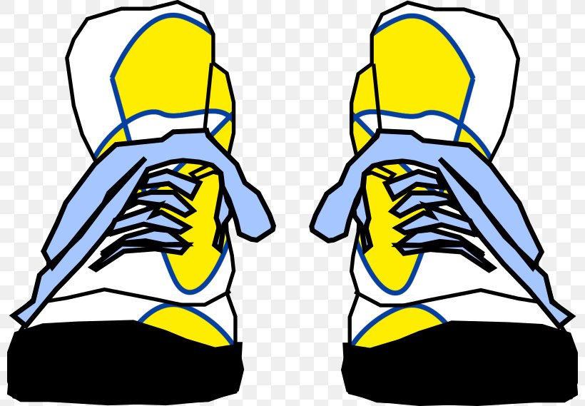 Clip Art Sports Shoes Openclipart High-top, PNG, 800x569px, Sports Shoes, Area, Artwork, Beak, Black And White Download Free