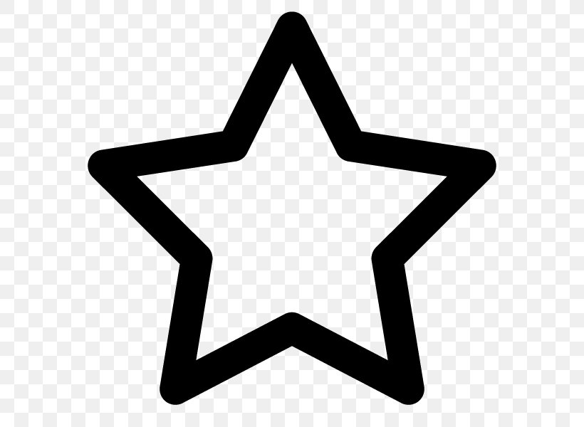 Star Symbol Download, PNG, 600x600px, Star, Asterisk, Black And White, Fivepointed Star, Font Awesome Download Free