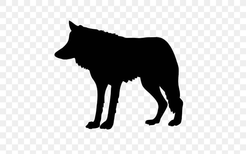 Dog Vector Graphics Clip Art Illustration Black Wolf, PNG, 512x512px, Dog, Alpha, Black, Black Norwegian Elkhound, Black Wolf Download Free