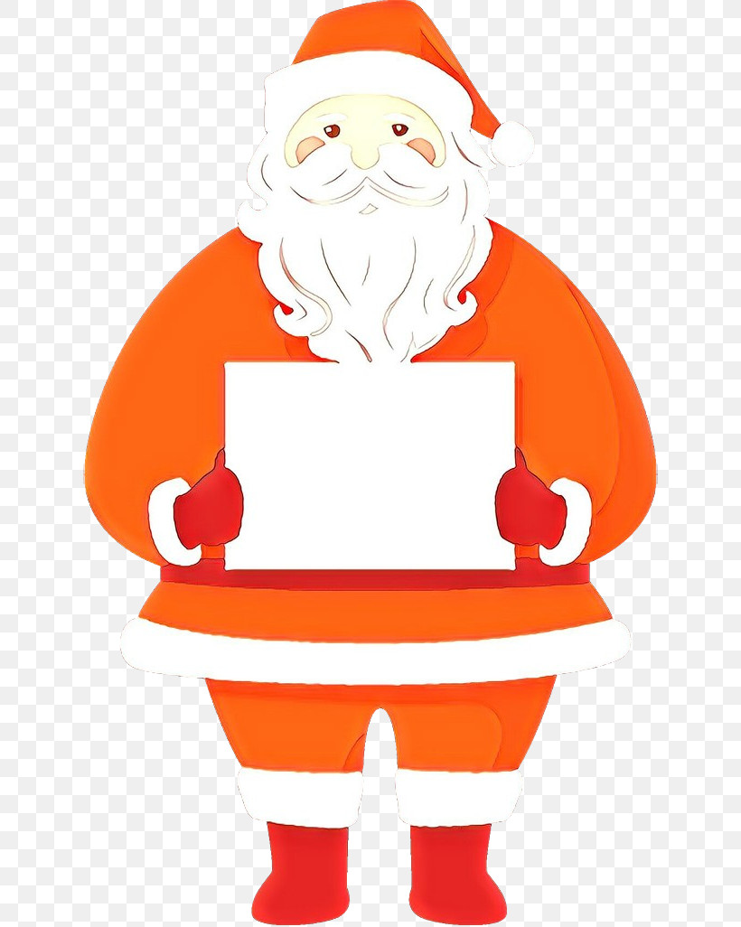 Santa Claus, PNG, 636x1026px, Santa Claus, Cartoon, Orange Download Free