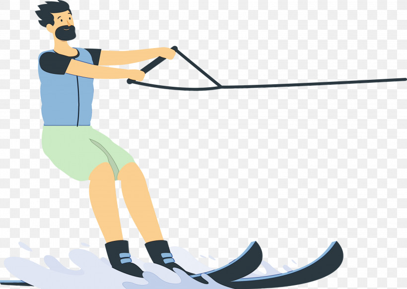 Ski Pole Angle Line Skiing Shoe, PNG, 3000x2133px, Watercolor, Angle, Line, Paint, Shoe Download Free