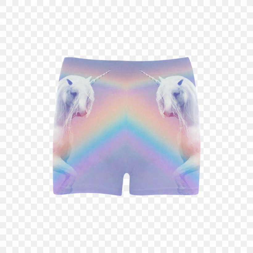 Briefs Underpants Purple Unicorn Shorts, PNG, 1000x1000px, Watercolor, Cartoon, Flower, Frame, Heart Download Free