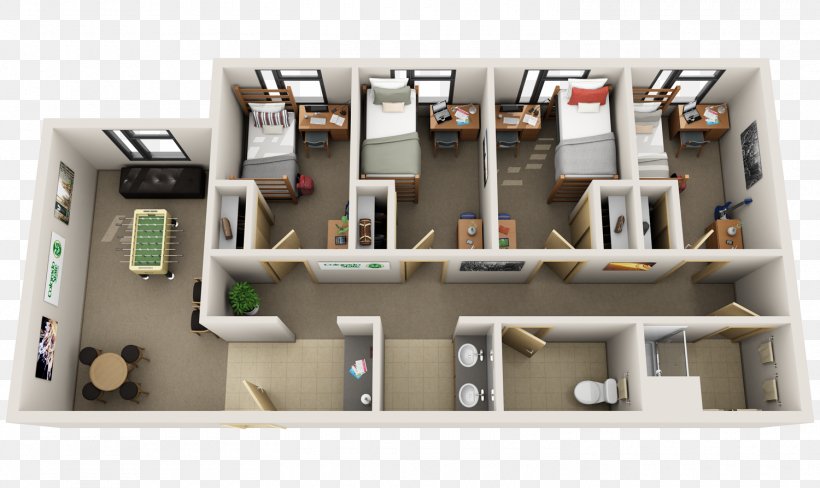 3D Floor Plan House Plan, PNG, 1500x894px, 3d Floor Plan, Floor Plan, Apartment, Balcony, Bathroom Download Free