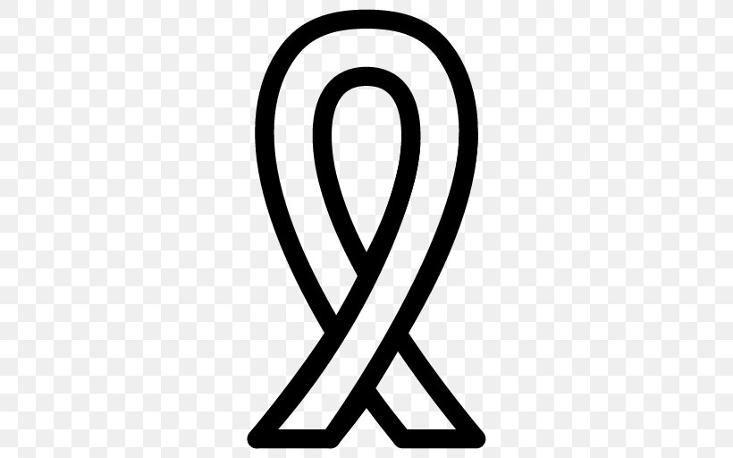 Cancer Awareness Ribbon Symbol, PNG, 512x512px, Cancer, Area, Awareness Ribbon, Black And White, Breast Cancer Download Free