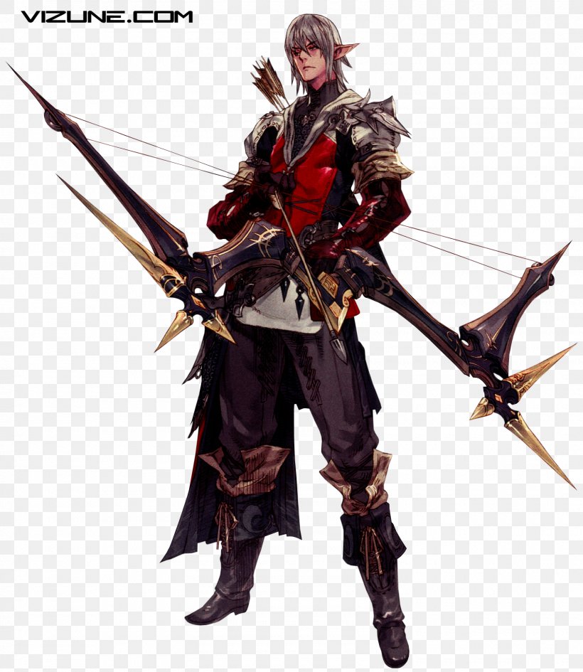 Final Fantasy XIV Final Fantasy VII League Of Angels PlayStation 4 Video Game, PNG, 1600x1845px, Final Fantasy Xiv, Action Figure, Archery, Armour, Bowyer Download Free