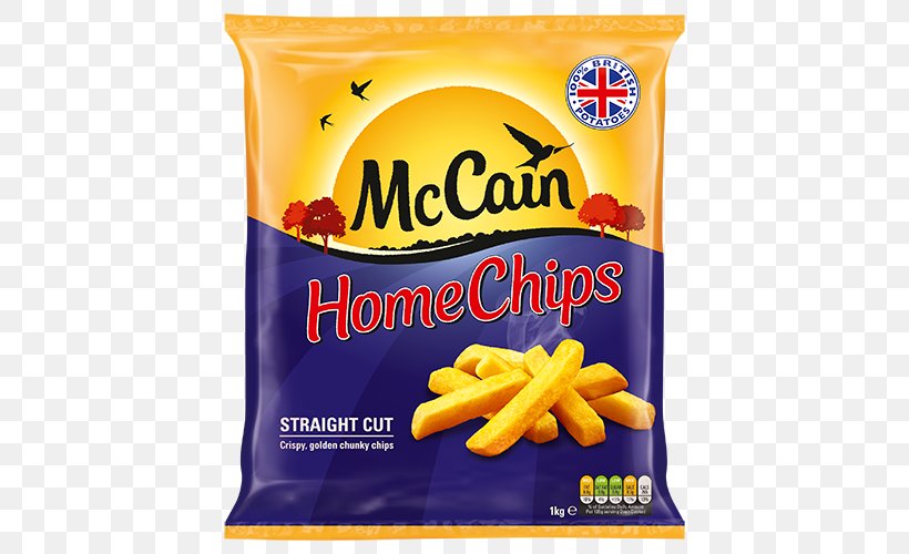 French Fries Hash Browns Home Fries McCain Foods Potato, PNG, 500x500px, French Fries, Crispiness, Flavor, Food, Frozen Food Download Free