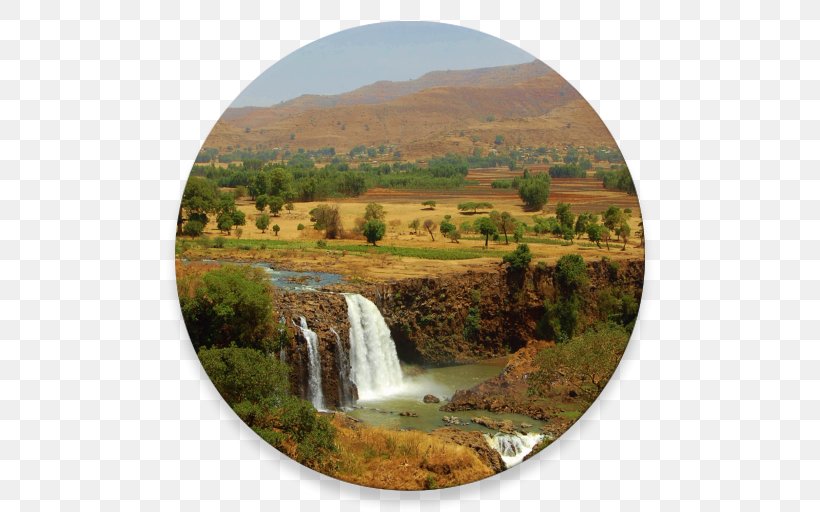 Blue Nile Falls Waterfall Landscape, PNG, 512x512px, Blue Nile, Africa, Amharic, Ethiopia, Grass Download Free