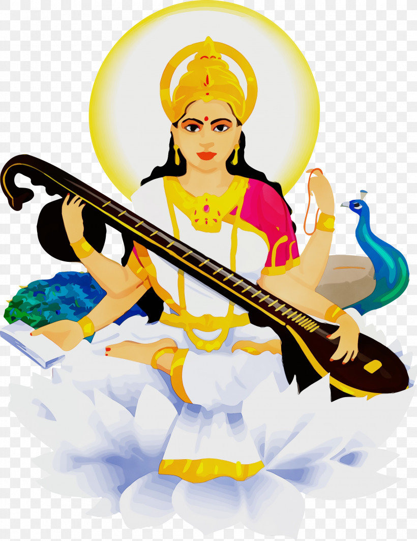 Cartoon Indian Musical Instruments Musical Instrument, PNG, 2312x3000px, Vasant Panchami, Basant Panchami, Cartoon, Indian Musical Instruments, Musical Instrument Download Free