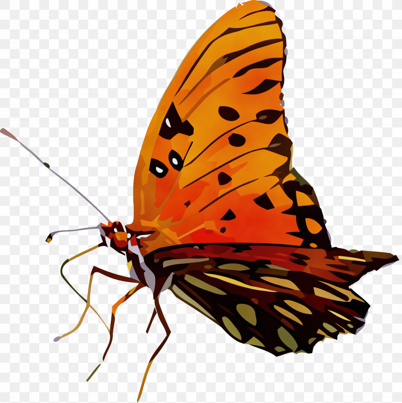Monarch Butterfly, PNG, 2990x3000px, Watercolor, Biology, Brushfooted Butterflies, Butterflies, Gossamerwinged Butterflies Download Free
