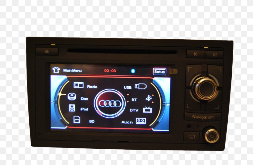 Audi A3 DVD Player Tuner Digital Terrestrial Television, PNG, 800x537px, Audi, Audi A3, Automotive Navigation System, Digital Terrestrial Television, Disco Duro Multimedia Download Free