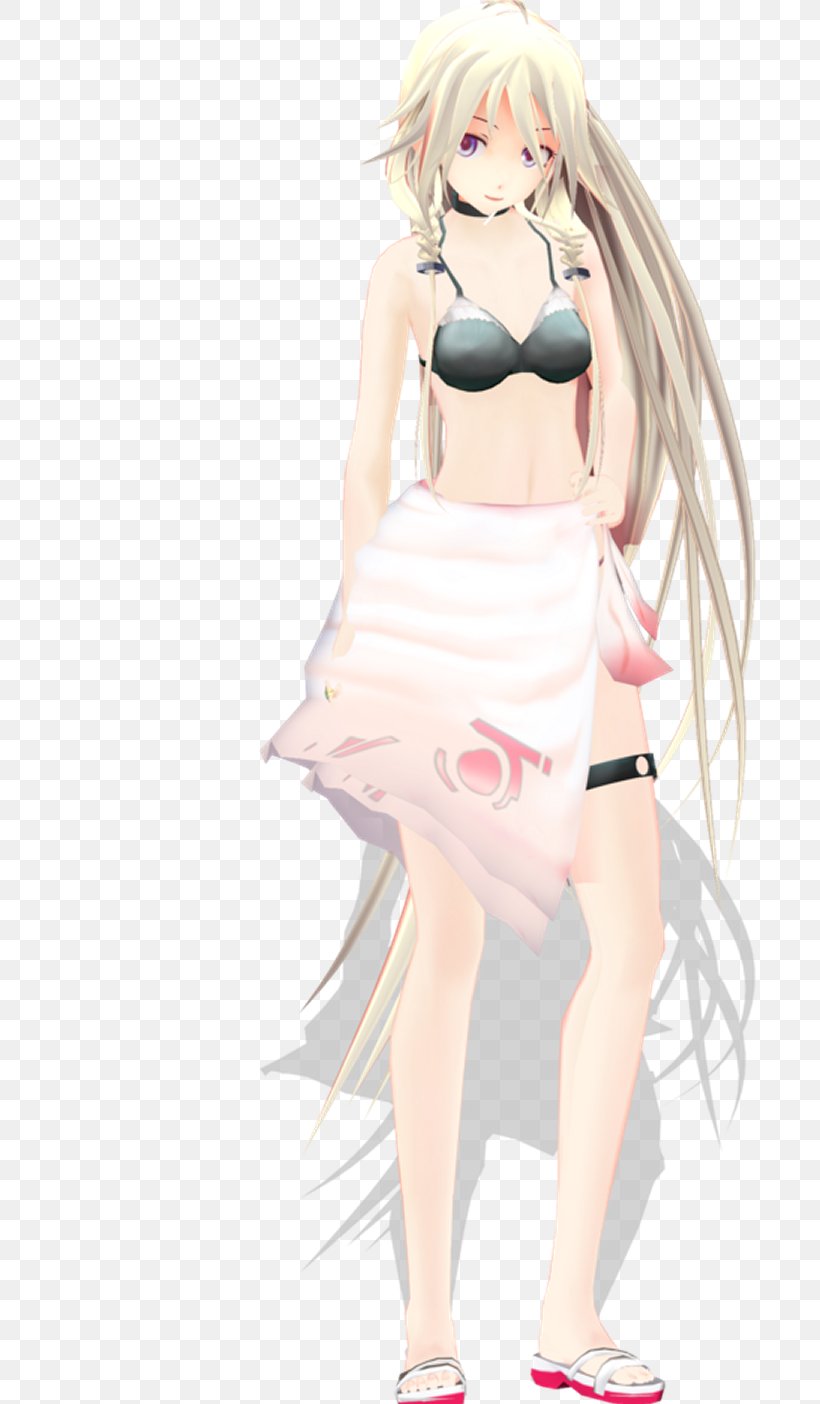 MikuMikuDance IA Swimsuit Download, PNG, 694x1404px, Watercolor, Cartoon, Flower, Frame, Heart Download Free