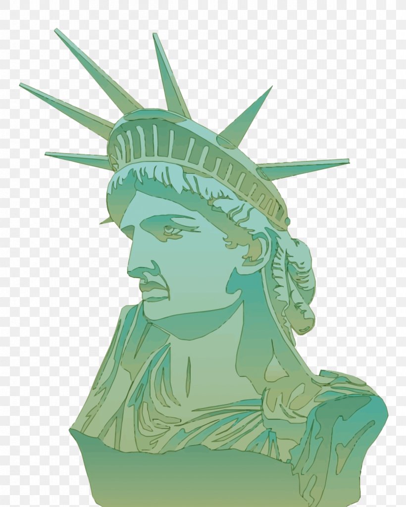Statue Of Liberty, PNG, 1201x1500px, Statue Of Liberty, Art, Fictional Character, Green, Head Download Free