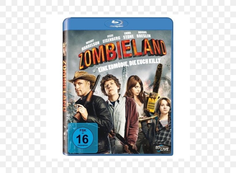 Blu-ray Disc Zombieland Adventure Film Comedy, PNG, 800x600px, Bluray Disc, Adventure Film, Bill Murray, Comedy, Dvd Download Free